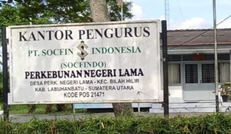Kantor Besar Perkebunan PT Socfindo Negeri Lama.